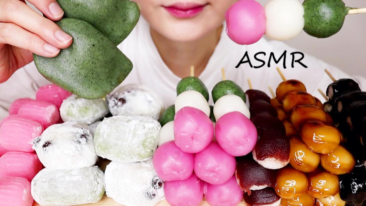 団子 大福 すあま 餅を食べる 和菓子 MOCHI 떡 경단